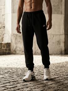 Nike Men Sports Pants Classic Fit Easy To Match Soft Gym Travel Sports FN3787-010 - Black/Black/White - View 4