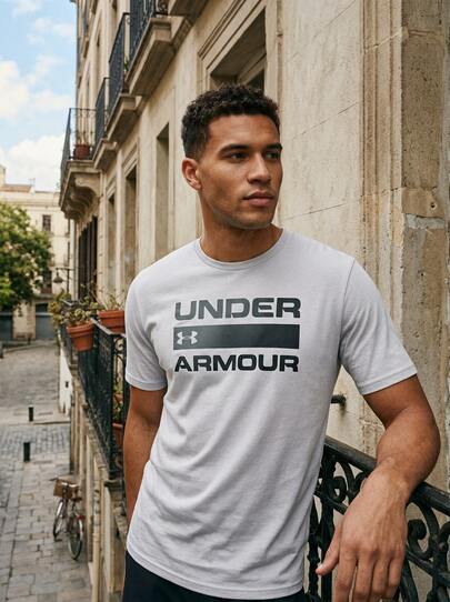 Under Armour SPORTSTYLE Men's Sports Tees & Tanks Breathable Classic Fit Quick-Dry Weekend Sports Outdoor White 1329582-100