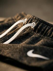 Nike شورت رياضي قابل للتنفس ناعم سريع الجفاف رياضي عطلة نهاية الأسبوع صيفي أسود IB1243-010 - الأسود - مشاهدة 4