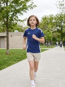 Adidas Kids' Lightweight Easy To Match Moisture-Wicking Sports Outdoor Training Blue IR9357 - Blue - View 3