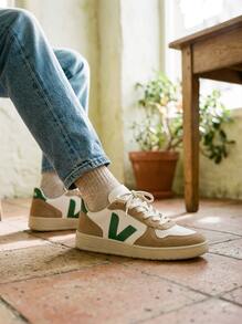 Veja Men Casual Athletic Shoes Comfortable Versatile Modern Weekend Walking Running Beige VX0503146 - EXTRA-wHITE_EMERAUDE_SAHARA - View 6