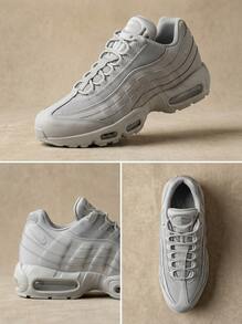 Nike Air Max 95 Men's Casual Athletic Shoes Snug Fit Padded Breathable Casual Weekend Walking Grey HM8755-002 - Grey - View 4