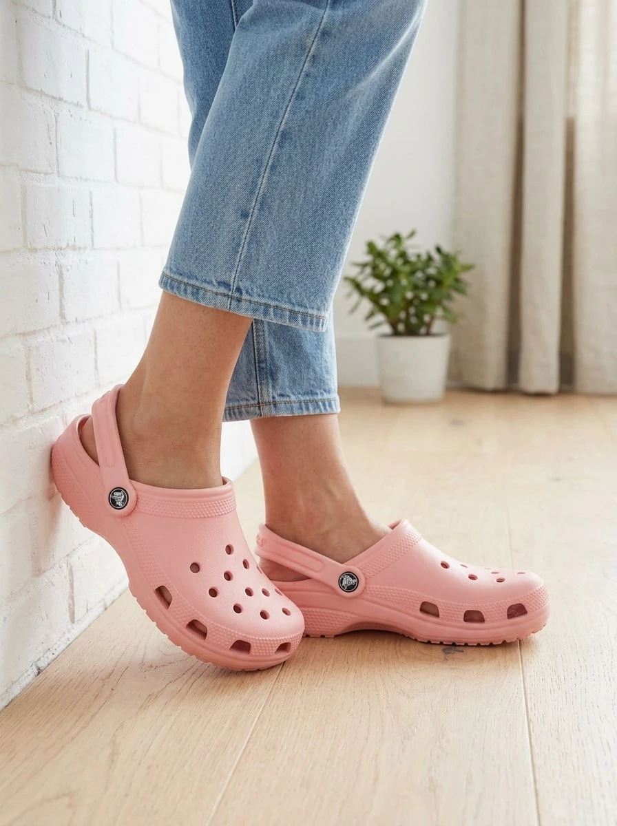 Crocs سابوت كلاسيكي U - Powder Pink - مشاهدة 1