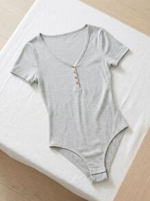 brave soul Women's Moisture-Wicking Breathable Classic Fit Outing Gym Home Grey LBS-544GEORG-IAGR - Grey Marl - View 2