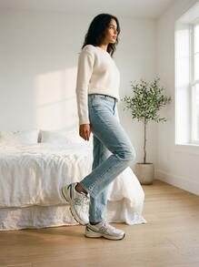 New Balance 740 أحذية رياضية كاجوال للنساء مريحة متعددة الاستخدامات حديثة للتنقل والمكتب وعطلة نهاية الأسبوع باللون الأخضر U7402EL - Medusa Green - مشاهدة 2