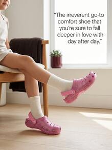 Crocs CLASSIC CLOG Kids' Clogs Comfortable Classic Durable Vacation Travel Casual Pink 206992-6XE - Pink - View 5