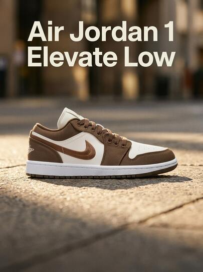 Nike Air Jordan 1 Women Casual Athletic Shoes Lace-Up Lightweight Snug Fit Commuting Office Weekend White DV0426-301