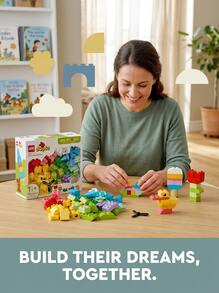 LEGO صندوق إبداعي ملون من DUPLO® ® للأطفال من عمر سنتين فأكثر - متعدد الألوان - مشاهدة 2