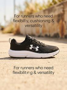 Under Armour CHARGED ASSERT Men's Running Shoes Durable Snug Fit Supportive Commuting Training Marathon Black 3026175-001 - Black - View 5