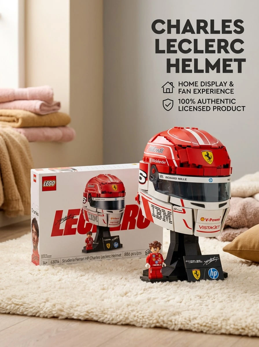 LEGO® Editions ® خوذة Scuderia Ferrari HP Charles Leclerc للأطفال 14 سنة+ 43014 - متعدد الألوان - مشاهدة 1