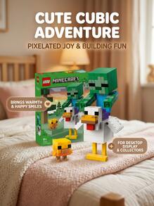 LEGO ماينكرافت® ® راكب الدجاج للأطفال 9 سنوات+ 21582 - متعدد الألوان - مشاهدة 3