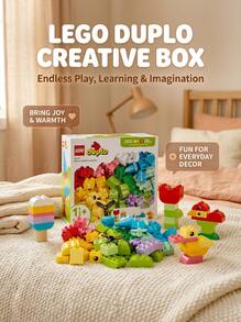 LEGO صندوق إبداعي ملون من DUPLO® ® للأطفال من عمر سنتين فأكثر - متعدد الألوان - مشاهدة 3