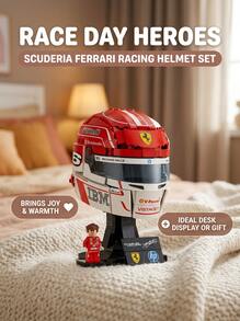 LEGO® Editions ® خوذة Scuderia Ferrari HP Charles Leclerc للأطفال 14 سنة+ 43014 - متعدد الألوان - مشاهدة 3