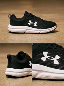 Under Armour CHARGED ASSERT Men's Running Shoes Durable Snug Fit Supportive Commuting Training Marathon Black 3026175-001 - Black - View 4