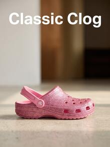 Crocs CLASSIC CLOG Kids' Clogs Comfortable Classic Durable Vacation Travel Casual Pink 206992-6XE - Pink - View 2