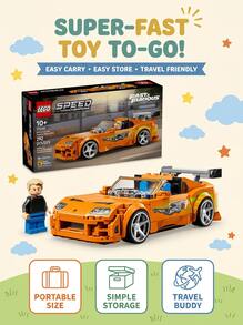 LEGO سبيد تشامبيونز ® تويوتا سوبرا MK4 من فيلم The Fast And The Furious للأطفال من سن 10 سنوات فأكثر 77260 - متعدد الألوان - مشاهدة 4