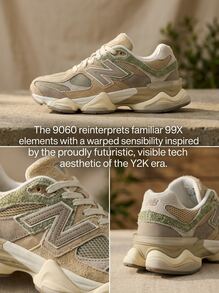 New Balance 997 أحذية رياضية كاجوال للنساء بتصميم كلاسيكي ريترو مبطنة للمشي والجري في عطلة نهاية الأسبوع U9060NTC - Brown Green - مشاهدة 4