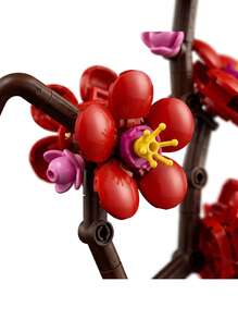 LEGO مجموعة مكعبات بناء من ألعاب زهرة البرقوق من Botanicals 10369 - ديكور للغرفة والمنزل، هدية عيد ميلاد مثالية للبالغين - متعدد الألوان - مشاهدة 6
