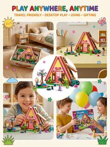 LEGO Friends ® كوخ التخييم الطبيعي للأطفال من عمر 6 سنوات+ 42682 - متعدد الألوان - مشاهدة 5