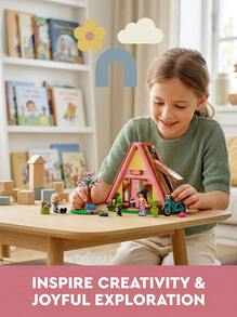 LEGO Friends ® كوخ التخييم الطبيعي للأطفال من عمر 6 سنوات+ 42682 - متعدد الألوان - مشاهدة 2