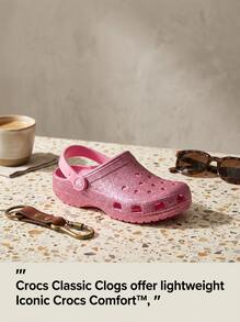 Crocs CLASSIC CLOG Kids' Clogs Comfortable Classic Durable Vacation Travel Casual Pink 206992-6XE - Pink - View 3