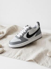 Nike Court Borough Kids' Sneakers Durable Classic Retro Office Weekend Walking DV5456-016 - Vit/Grå - Visa 2