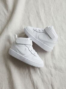 Nike Court Borough Baby Sneakers Lightweight Snug Fit Padded Weekend Walking Running CD7784-100 - White - View 2