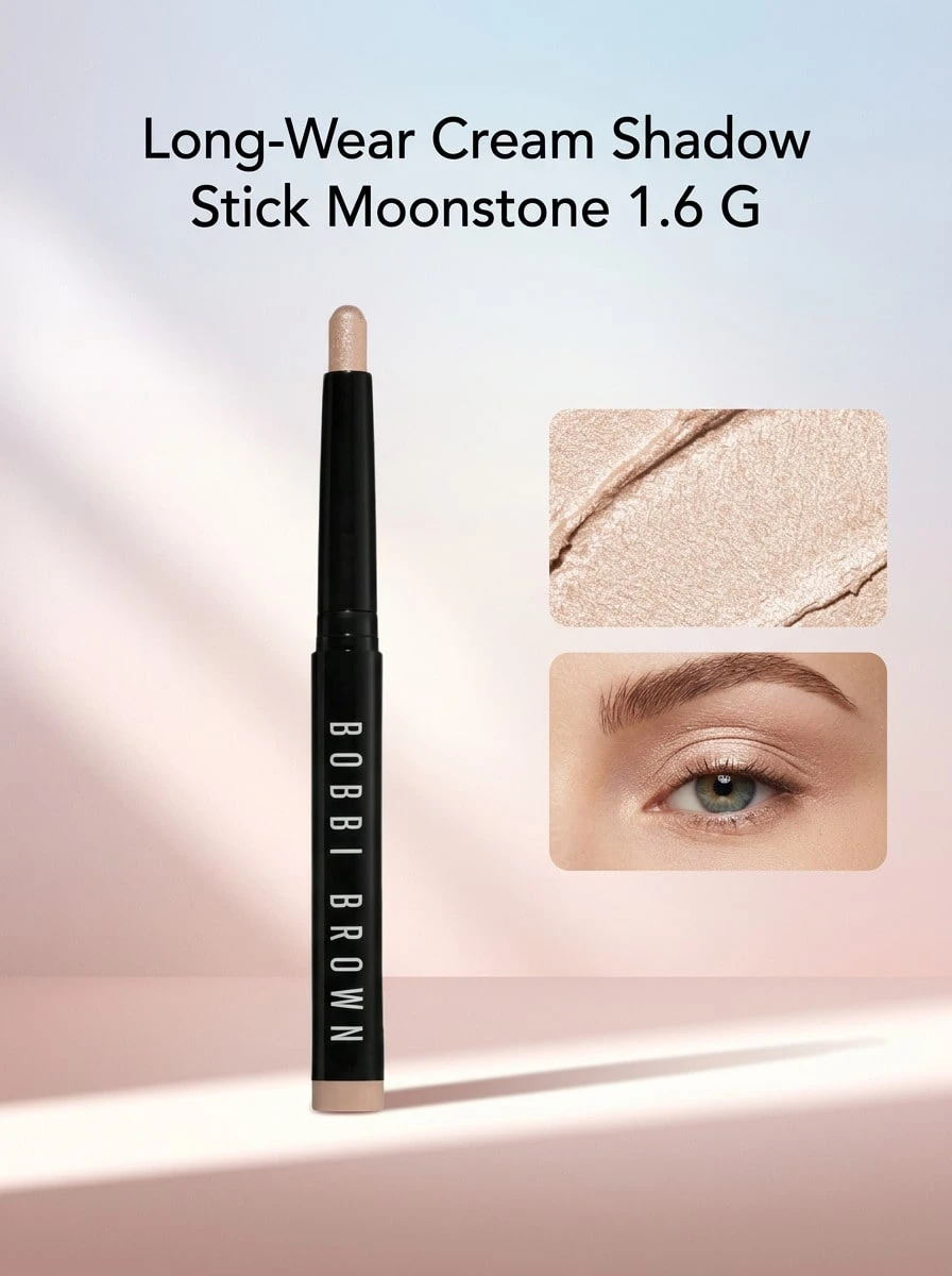 Bobbi Brown Long-Wear Cream Shadow Stick Moonstone 1.6 G – Eyeshadow Stick, Waterproof, For Makeup Enthusiasts, Moonstone, Suitable For Daily Eye Makeup - Moonstone - View 1