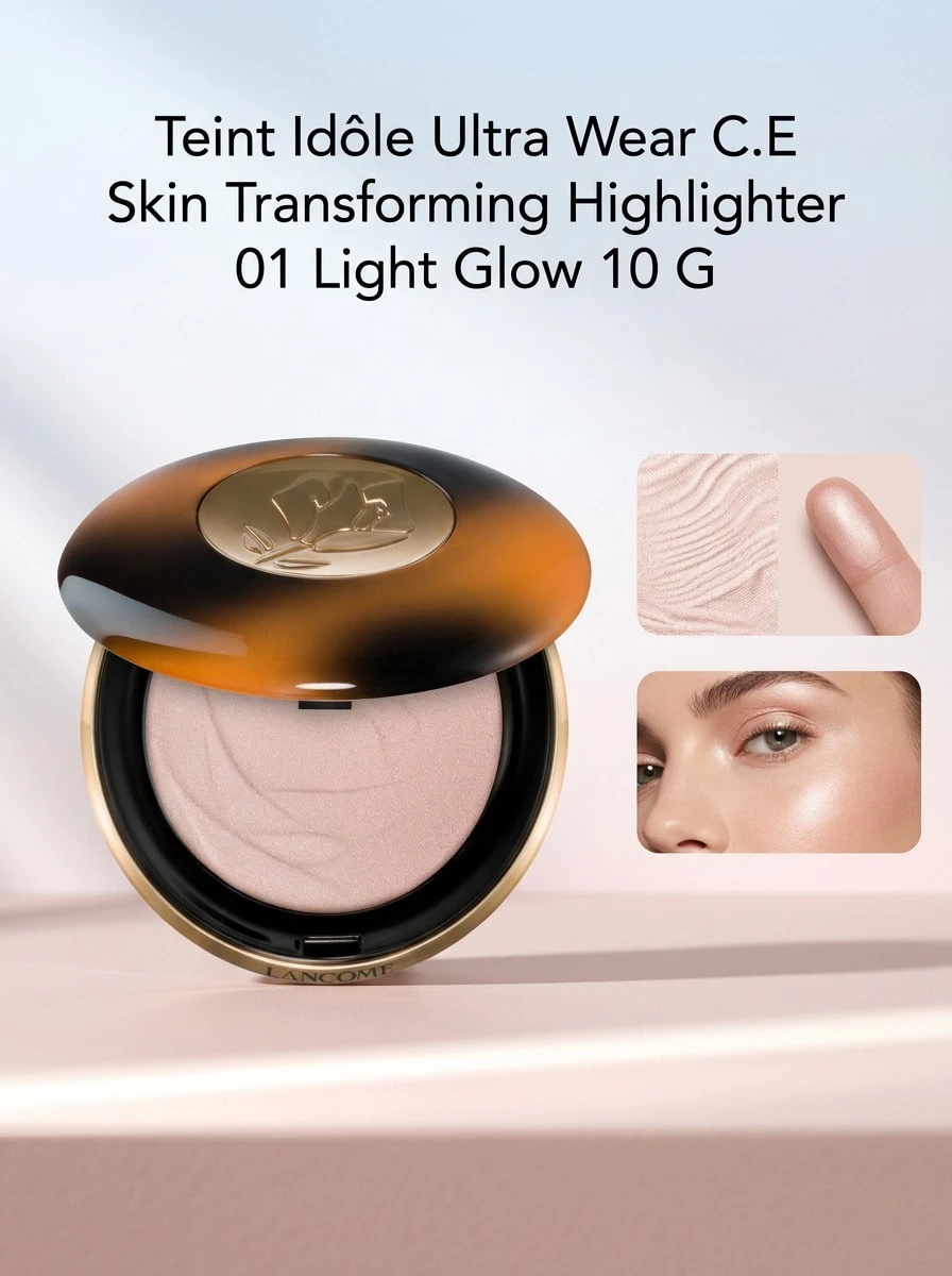 Lancôme مُحدِّد إضاءة Teint Idôle Ultra Wear C.E المُحوِّل للبشرة 01 إضاءة خفيفة 10 جرام - 01 توهج خفيف - مشاهدة 1