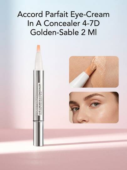 Accord Parfait Eye-Cream In A Concealer 4-7D Golden-Sable 2 Ml – Concealer, Hydrating, For Women With Dark Circles, Golden Sable, 0.5% Hyaluronic Acid, Suitable For Daily Makeup Routine