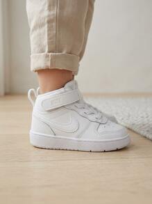 Nike Court Borough Baby Sneakers Lightweight Snug Fit Padded Weekend Walking Running CD7784-100 - White - View 3