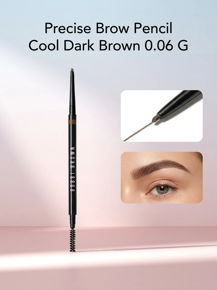 Bobbi Brown Precise Brow Pencil Cool Dark Brown 0.06 G – Eyebrow Pencil, Ultra-Fine Tip, For Women, Cool Dark Brown, Suitable For Daily Makeup Routine - Cool Dark Brown - View 1