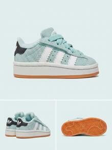 Adidas Campus Kids' Sneakers Durable Classic Retro Shopping Daily Weekend JP5514 - Seflaq/Ftwwht/Gum2 - View 4