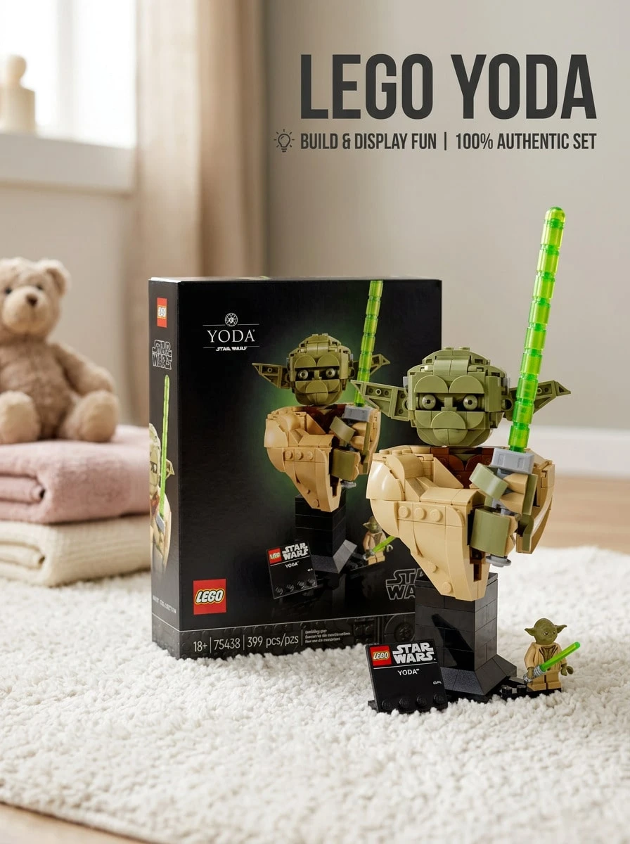LEGO تمثال نصفي يودا™ من النجوم™ للأطفال 18 سنة+ 75438 - متعدد الألوان - مشاهدة 1