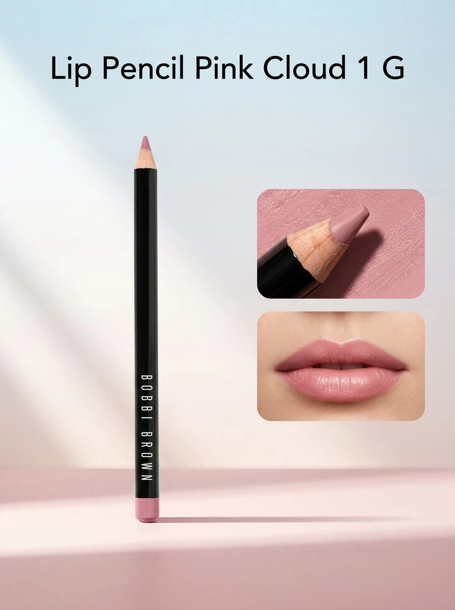 Bobbi Brown Lip Pencil Pink Cloud 1 G – Matte Finish For Defined Contours, Long-Lasting Wear, Smooth Application For Professional Makeup, Smudge-Resistant Formula, Ideal For Daily Beauty Routine And Evening Glamour - Pink Cloud - View 1