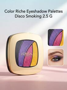 Color Riche Eyeshadow Palettes Disco Smoking 2.5 G – Shimmer Finish For Bold Smoky Eyes, Highly Pigmented Texture, Perfect For Evening Parties And Clubbing, Professional Eye Makeup For Women, Long-Lasting Glamorous Look - Disco Smoking - View 1