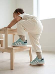Adidas Campus Kids' Sneakers Durable Classic Retro Shopping Daily Weekend JP5514 - Seflaq/Ftwwht/Gum2 - View 5
