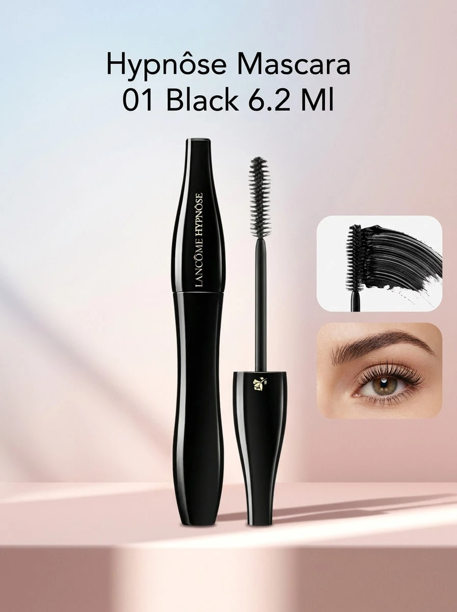 Lancôme Hypnôse Mascara 01 Black 6.2 Ml – Intense Black, Buildable Volume And Length, Lash Defining Formula, Long-Wearing For All Day Wear, Suitable For Sensitive Eyes, Essential Eye Makeup For Professional And Glamorous Looks - 01 Black - View 1