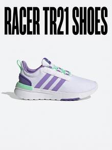 Adidas أحذية أطفال بنفسجية Racer TR21 H06144 - أبيض - مشاهدة 1