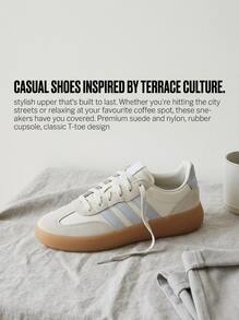 Adidas Barreda Teen Sneakers Heritage Flexible Rubber Outsole Commuting Gym Travel White JR0760 - Light Grey - View 2
