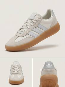 Adidas Barreda Teen Sneakers Heritage Flexible Rubber Outsole Commuting Gym Travel White JR0760 - Light Grey - View 5
