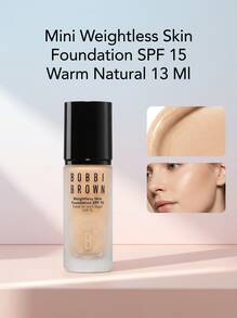 Bobbi Brown Mini Weightless Skin Foundation SPF 15 Warm Natural 13 Ml – Foundation, Weightless, For Travelers, Warm , SPF 15, Suitable For Daily Makeup Routine - Warm Natural - View 1