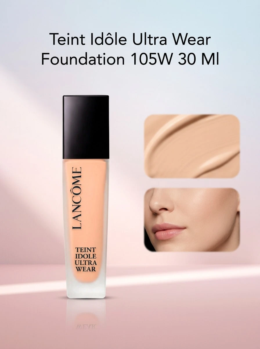 Lancôme أساس تان إيدول أولترا وير 105 دافئ 30 مل - 105 واط - مشاهدة 1