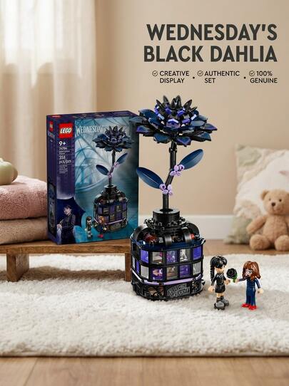 LEGO® Wednesday ® Flor de Dalia Negra Niños 9 Años+ 76784