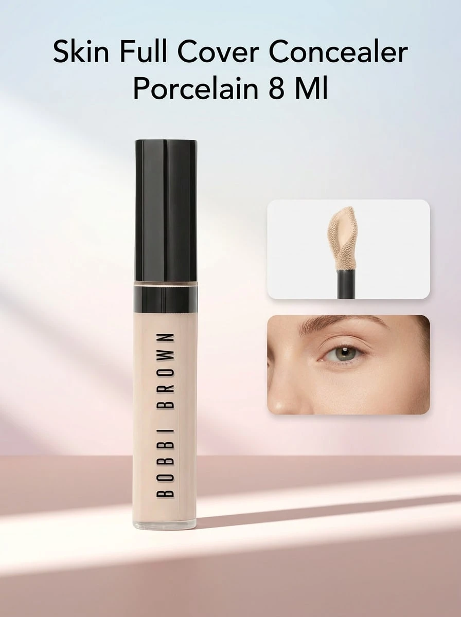 Bobbi Brown Skin Full Cover Concealer Porcelain 8 Ml – Concealer, Full Coverage, For Women, Porcelain, Suitable For Daily Makeup Routine - Porcelain - View 1