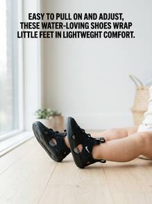 Nike Sunray Protect Baby Sandals Lightweight Adjustable Comfortable Walking Summer Beach HF6278-001 - Black - View 2