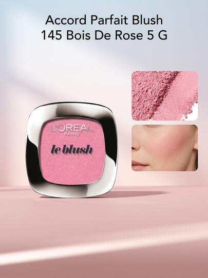 Accord Parfait Blush 145 Bois De Rose 5 G – Blush, Radiant Finish, For Women, Rosewood, Skin-Matching Pigments, Suitable For Daily Makeup Routine