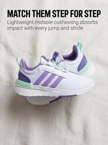 Adidas أحذية أطفال بنفسجية Racer TR21 H06144 - أبيض - مشاهدة 2