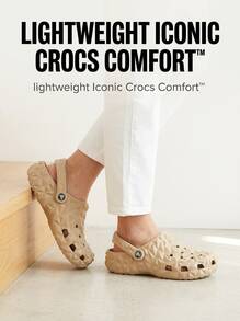 Crocs Classic Geometric Women's Clog Beige CR209563 - Beige - View 6