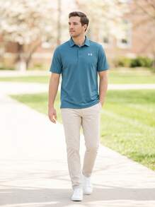 Under Armour UA T2G بولو بيكيه - Boundless Blue / White - مشاهدة 3